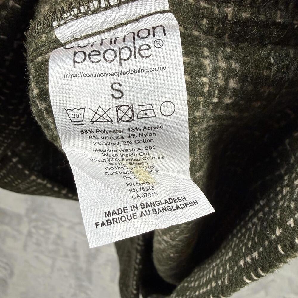 NWT Common People Shirt Men Sz S Shacket Overshirt Plaid Granby Luxe Knit $209 - Picture 8 of 10